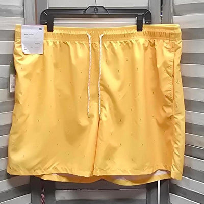 Men's Yellow Swim Trunks with Palm Trees | Goodfellow & Co | XX Large