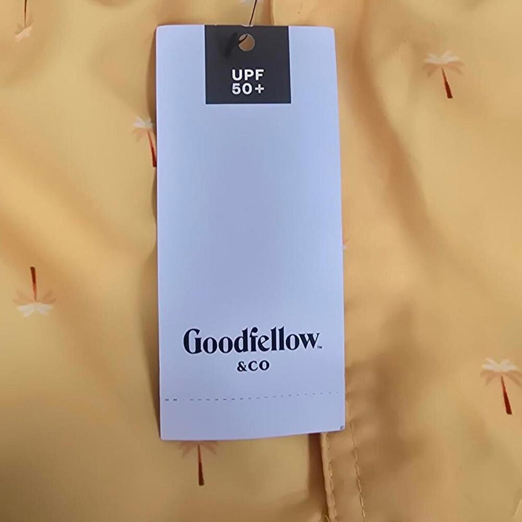 Men's Yellow Swim Trunks with Palm Trees | Goodfellow & Co | XX Large