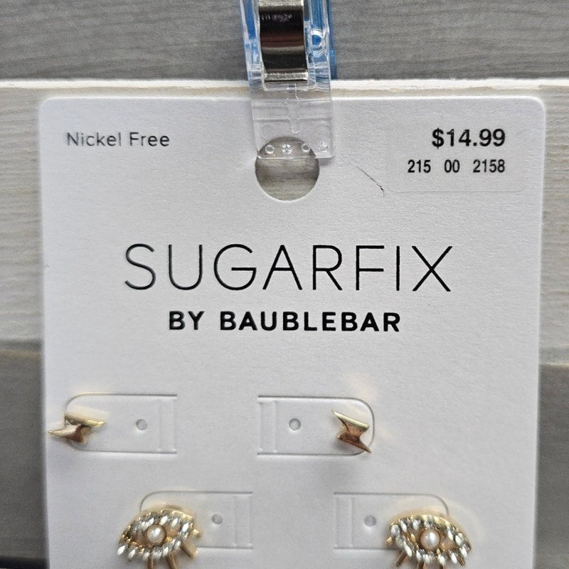 Gold Micro Stud Earring Set 3pc - Gold | SUGARFIX by BaubleBar