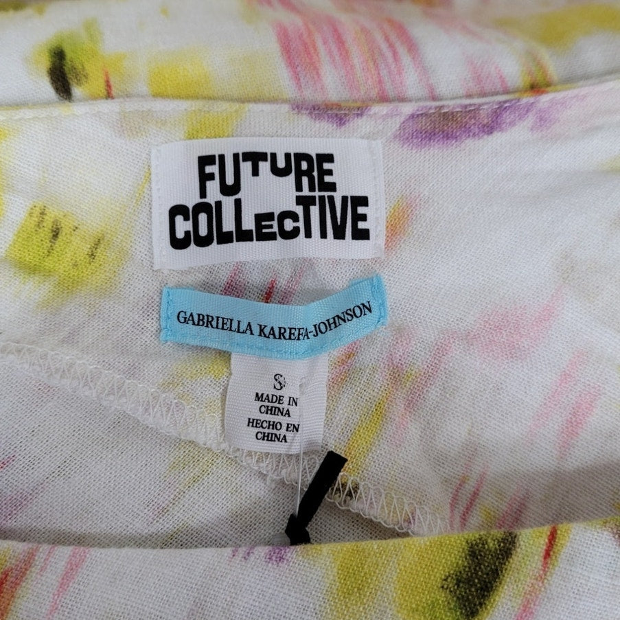 Linen Blend Dress One Shoulder | Future Collective | Small