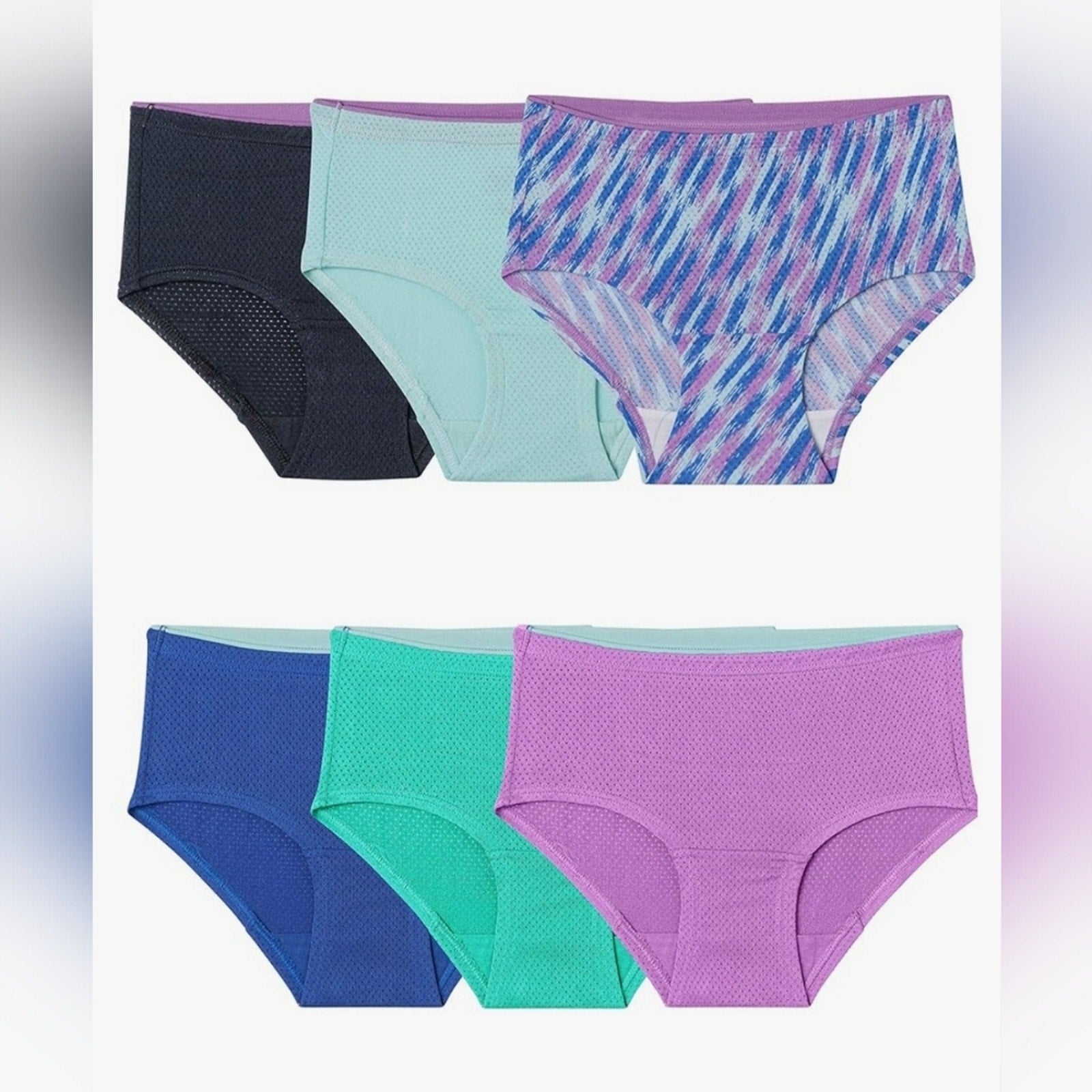 Breathable Girls' 6pk Micro-Mesh Classic Briefs | Fruit of the Loom | 16