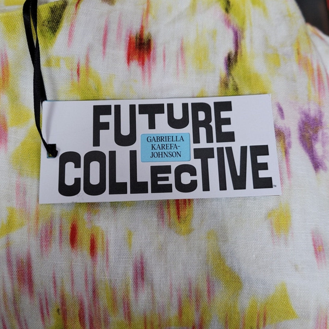 Linen Blend Dress One Shoulder | Future Collective | Small