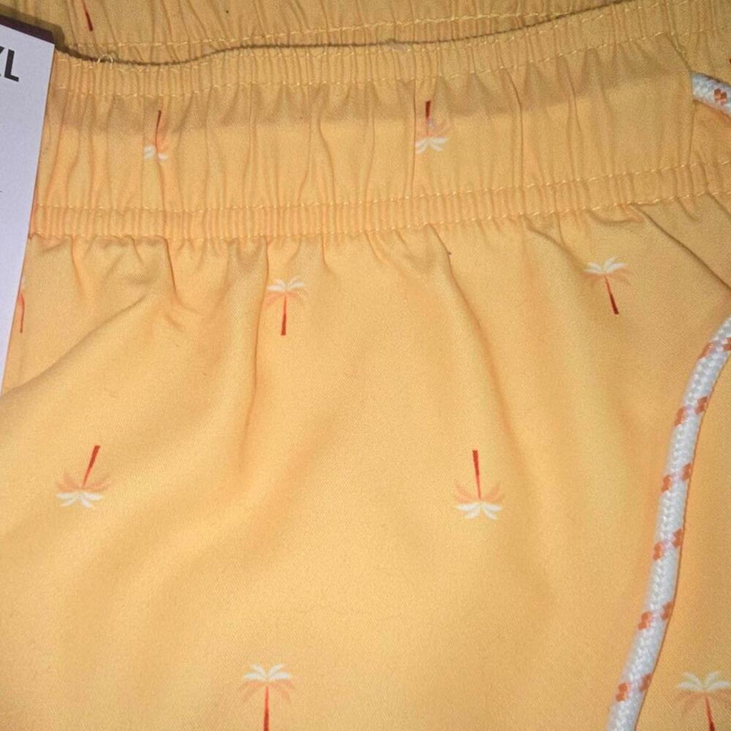 Men's Yellow Swim Trunks with Palm Trees | Goodfellow & Co | XX Large