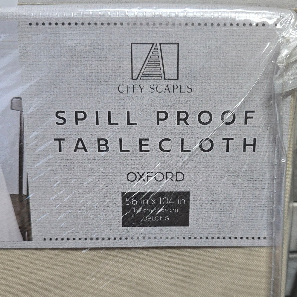 City Scapes Spill-Proof Tablecloth – Oxford 56" x 104"