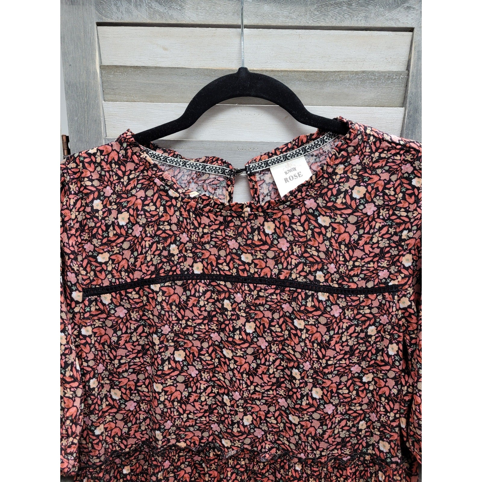 Women's Short Sleeve Tiered Dress | Knox Rose | Medium