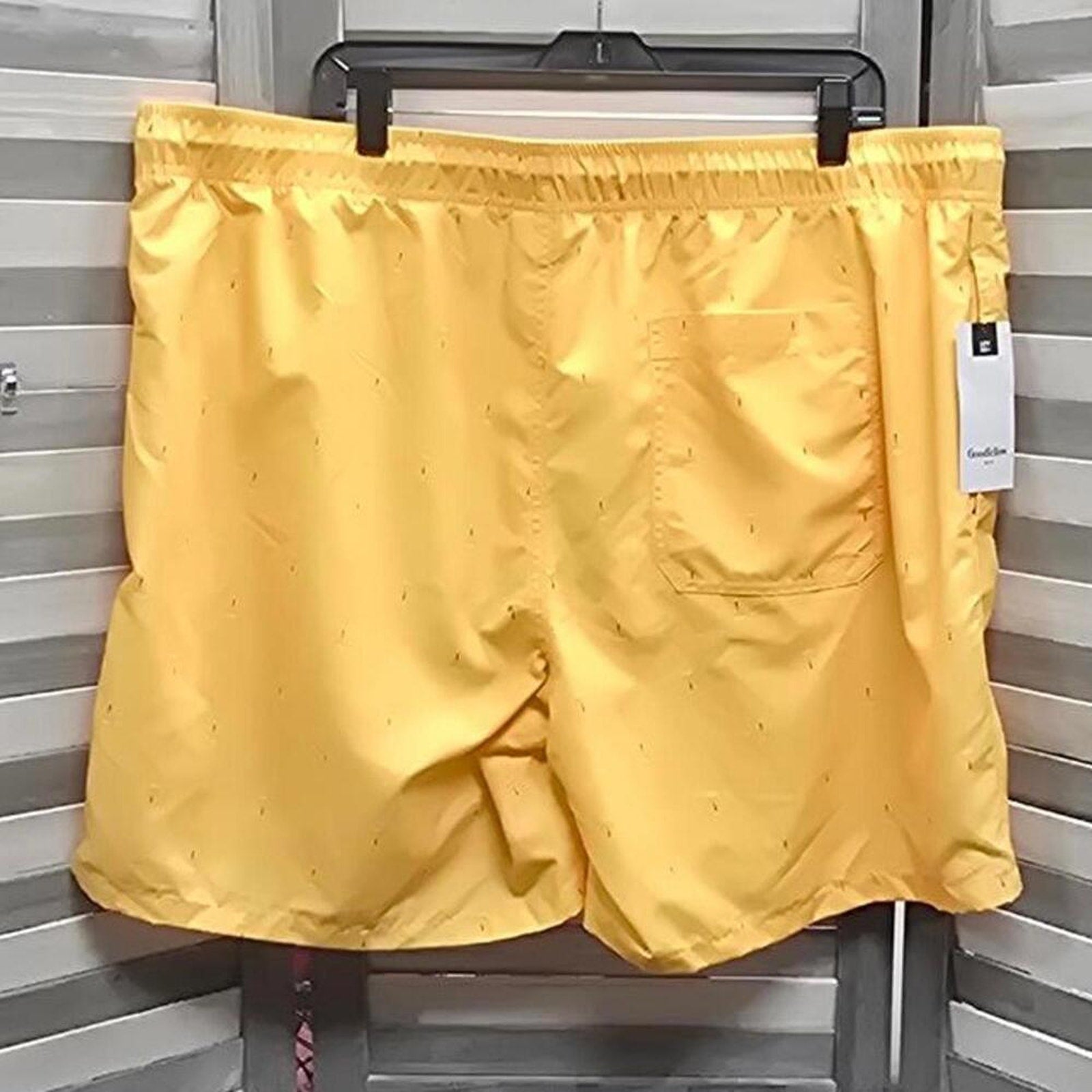 Men's Yellow Swim Trunks with Palm Trees | Goodfellow & Co | XX Large