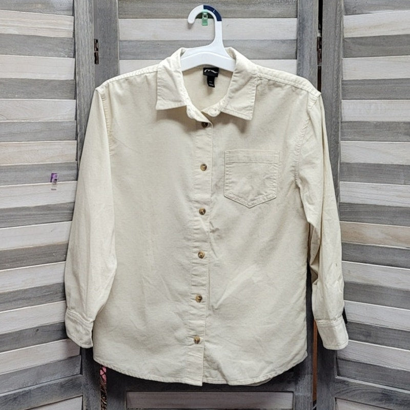 Girls' Long Sleeve Oversized Corduroy Layering Shirt | Art Class | Medium (8)