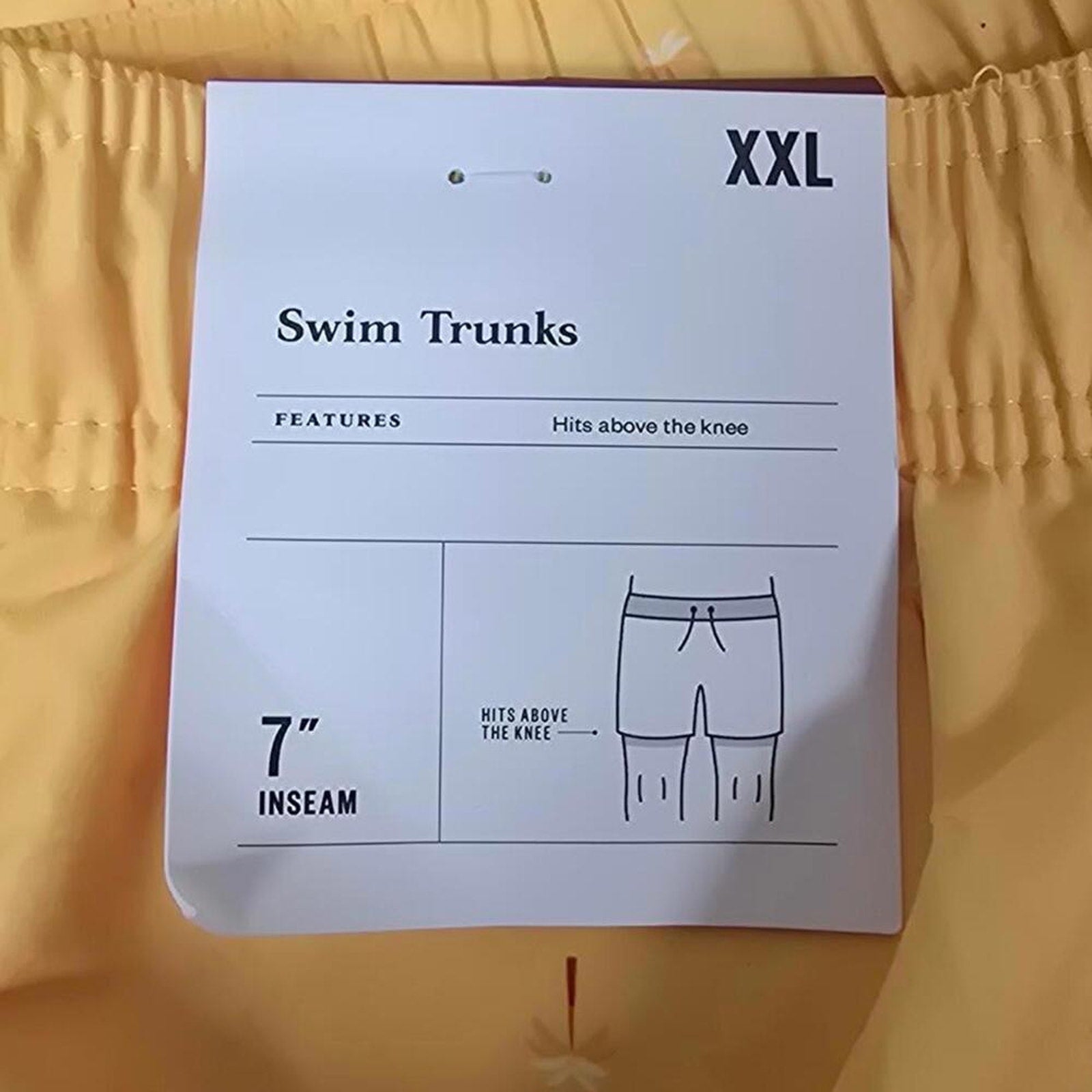 Men's Yellow Swim Trunks with Palm Trees | Goodfellow & Co | XX Large