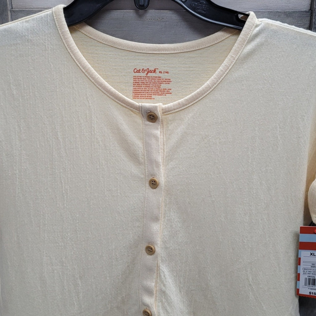Girls' Ivory Cap Sleeve Dress | Cat & jack | X Large (14)