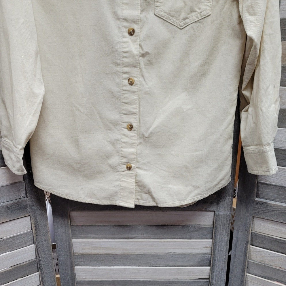 Girls' Long Sleeve Oversized Corduroy Layering Shirt | Art Class | Medium (8)