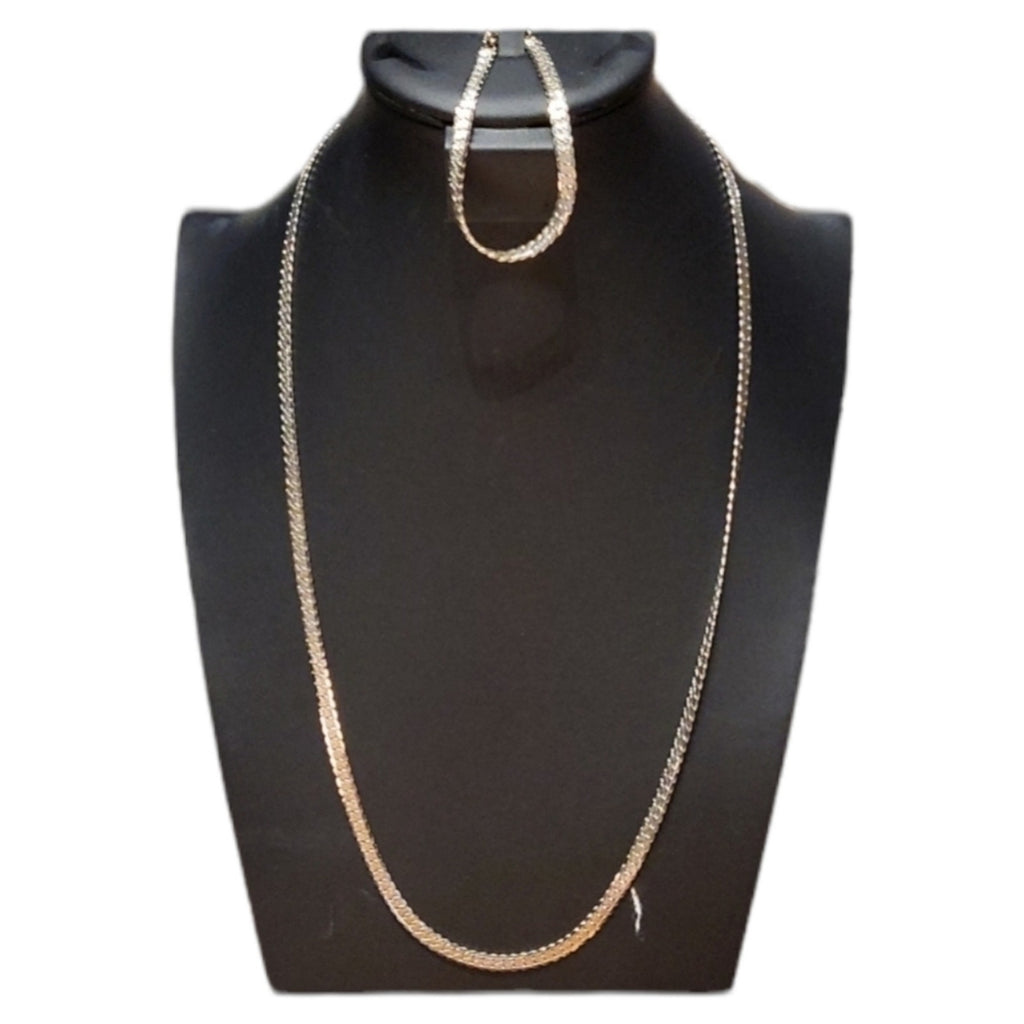 Vintage fashion necklace and bracelet set