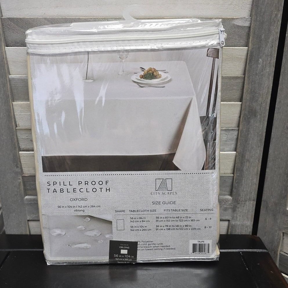 City Scapes Spill-Proof Tablecloth – Oxford 56" x 104"